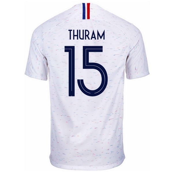 Camiseta Francia 2ª Thuram 2018 Blanco